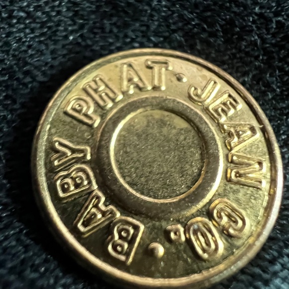 Low Rise Vintage Baby Phat ESTILO Stretch Flare Capri Crystal Cat Pockets Size 9 - Picture 8 of 14